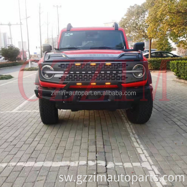 Vifaa vya Offroad Pickup Auto Led Bumper Guard Bull Bar ya Bronco